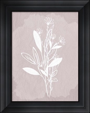 Framed Floral Sketch 2 Print