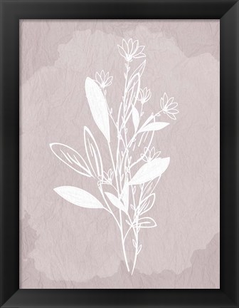 Framed Floral Sketch 2 Print