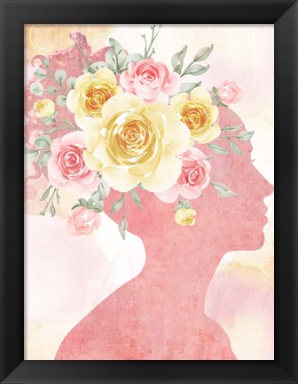 Framed Pink Silhouette Print