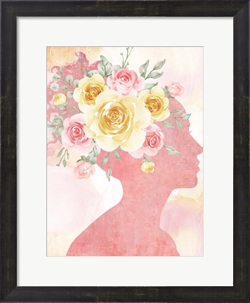 Framed Pink Silhouette Print