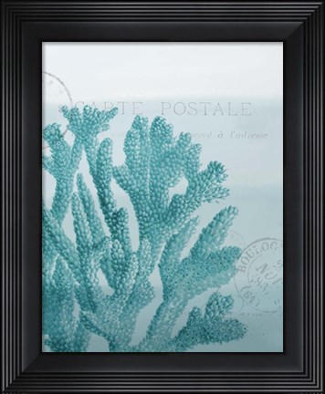Framed Seaside Card 1 v2 Print