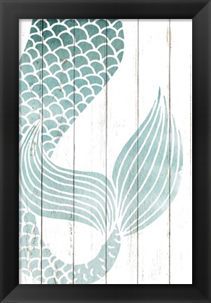 Framed Mermaid Tail 1 Print