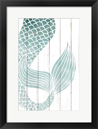 Framed Mermaid Tail 1 Print