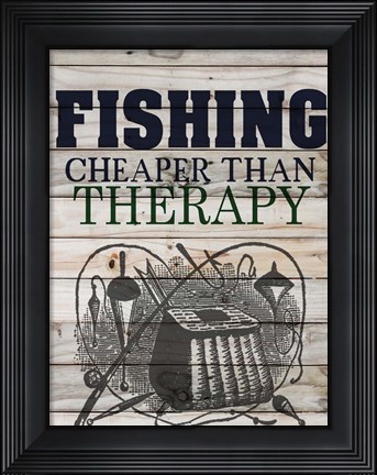 Framed Fishing Print