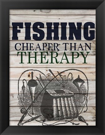 Framed Fishing Print