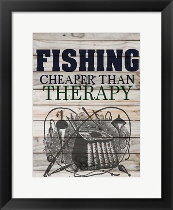 Framed Fishing Print