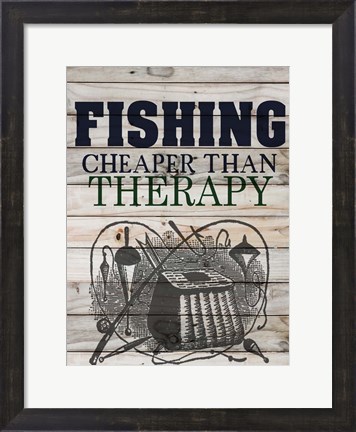 Framed Fishing Print