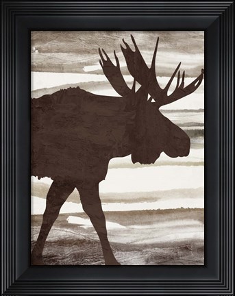 Framed Moose 1 Print