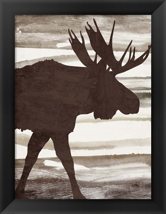 Framed Moose 1 Print