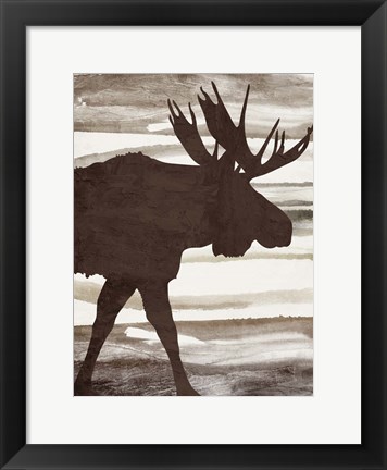 Framed Moose 1 Print