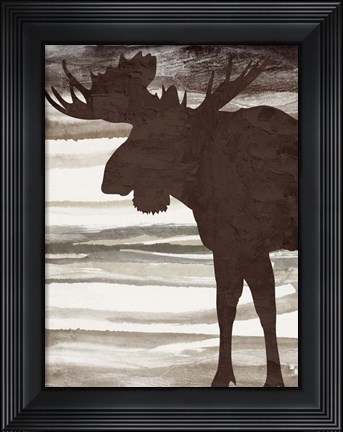 Framed Moose 2 Print