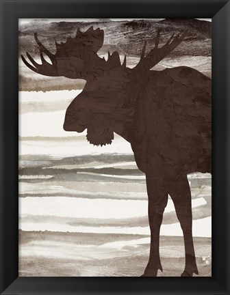 Framed Moose 2 Print