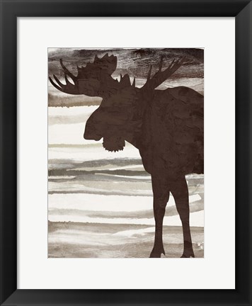 Framed Moose 2 Print