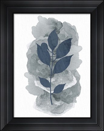 Framed Leaf Silhouette 2 Print