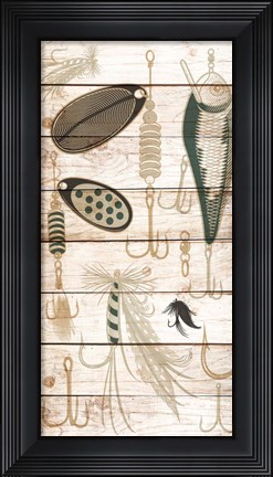 Framed Fishing Panel 2 Print