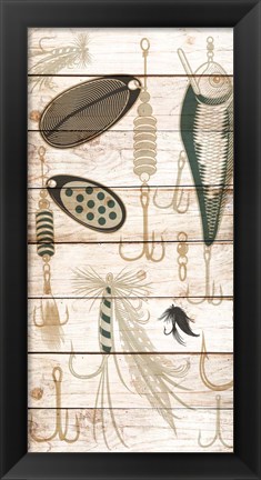 Framed Fishing Panel 2 Print