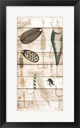 Framed Fishing Panel 2 Print