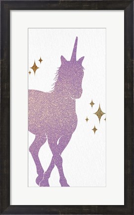 Framed Unicorn Gems 1 Print
