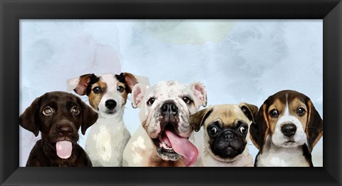 Framed Puppy Portrait Print