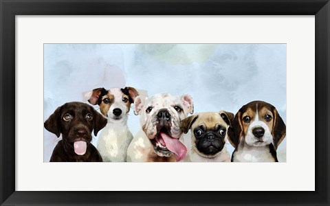 Framed Puppy Portrait Print