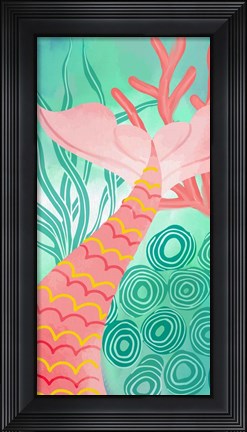 Framed Mermaid Tail 1 Print