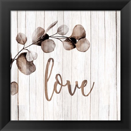 Framed Love Branch Print