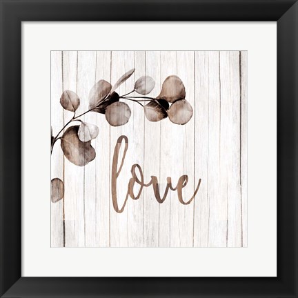 Framed Love Branch Print