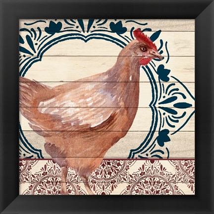 Framed Poultry 1 Print