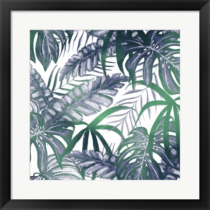 Framed Blue Green 1 Print