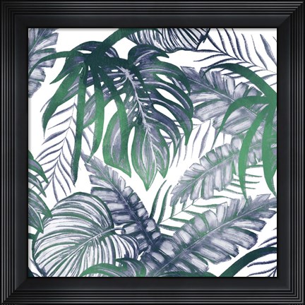 Framed Blue Green 2 Print
