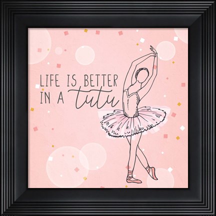 Framed Born to Dance 2 Print