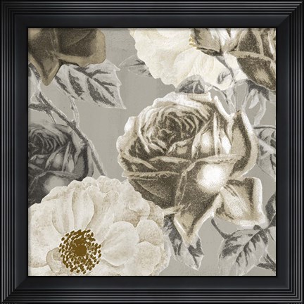 Framed Floral Square Print