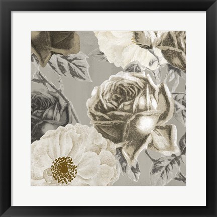 Framed Floral Square Print