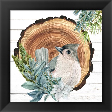 Framed Winter Birds 1 Print