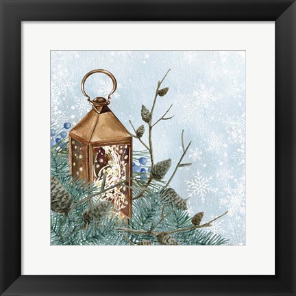 Framed Winter Owl 2 Print