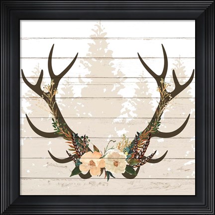Framed Woodland Floral 4 Print