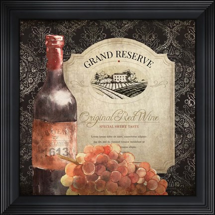 Framed Vineyard View 1 Print