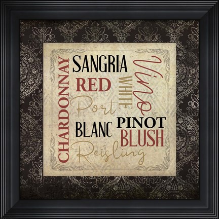 Framed Vineyard View 2 Print
