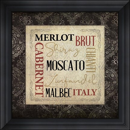 Framed Vineyard View 4 Print