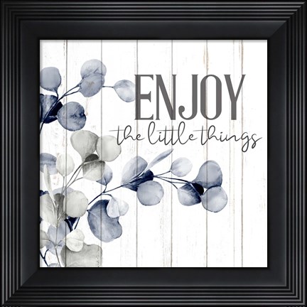 Framed Enjoy and Live 1 Print