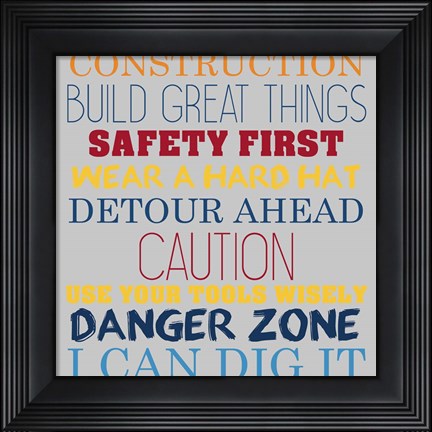 Framed Build Great Things 2 Print