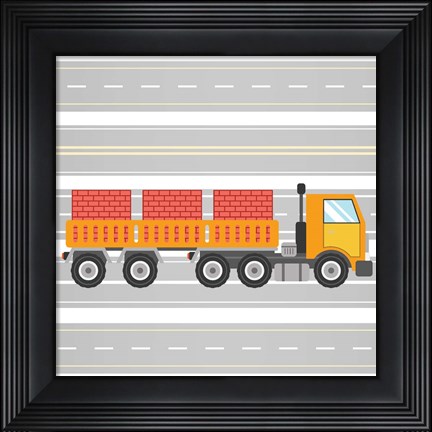 Framed On the Road 4 Print