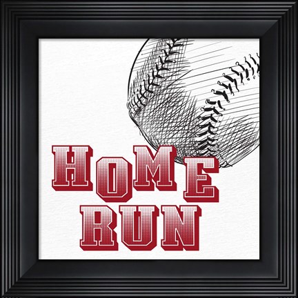 Framed Home Run Print