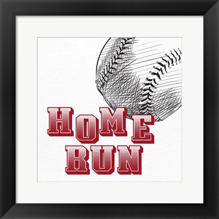 Framed Home Run Print