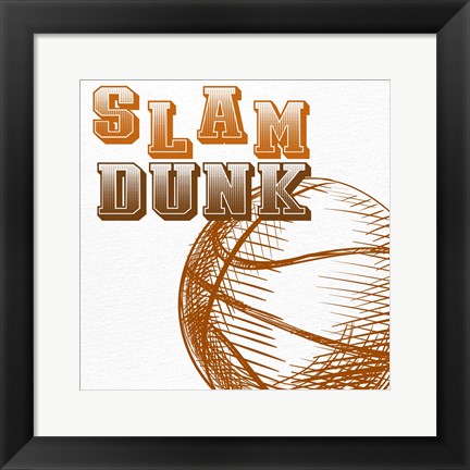 Framed Slam Dunk Print