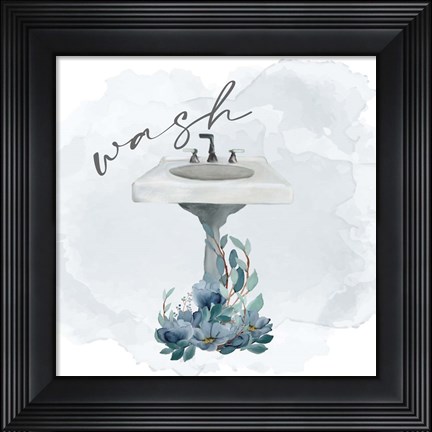 Framed Wash Your 4 Print