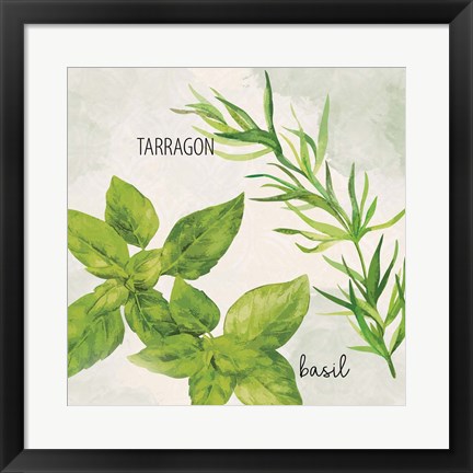 Framed Fresh Herbs 1 Print