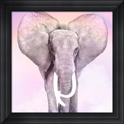 Framed Pink Animals 2 Print