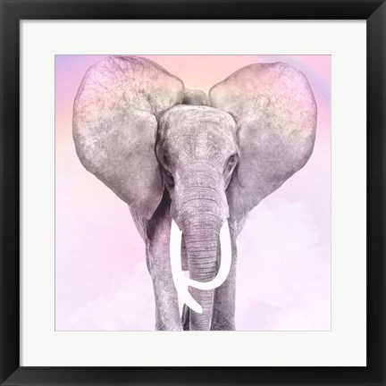 Framed Pink Animals 2 Print