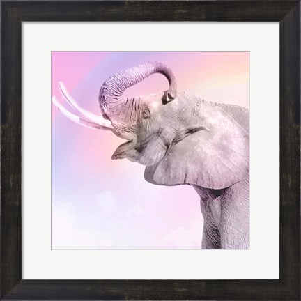 Framed Pink Animals 3 Print